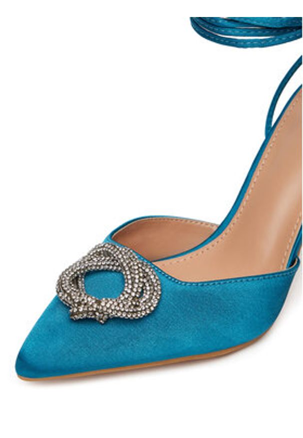 DeeZee Sandały ZALFA5304-23 Niebieski. Kolor: niebieski. Materiał: materiał