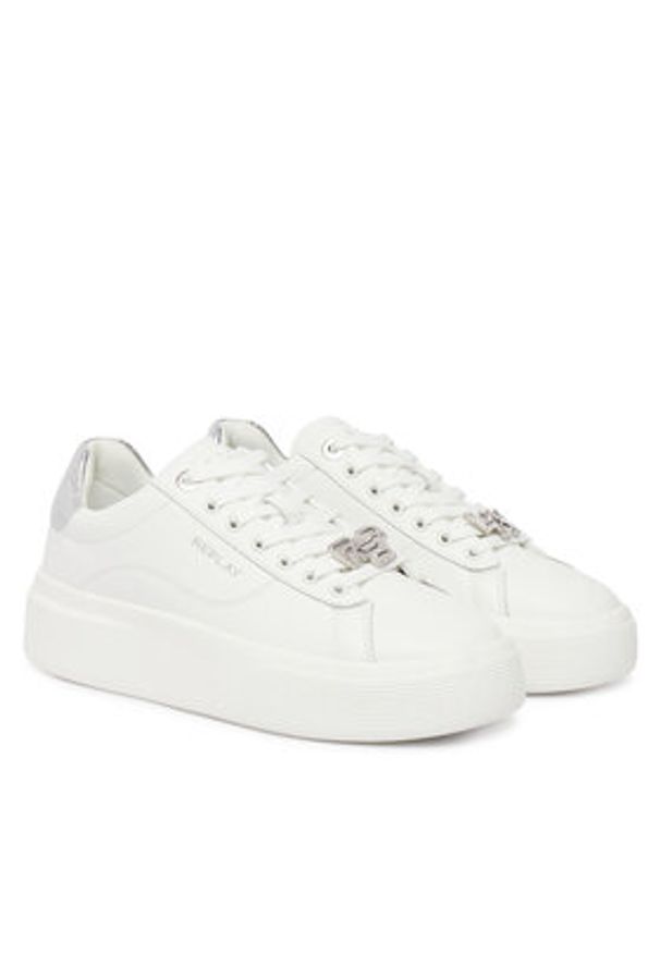 Replay - REPLAY Sneakersy GWZ8F .000.C0002L Biały. Kolor: biały. Materiał: skóra