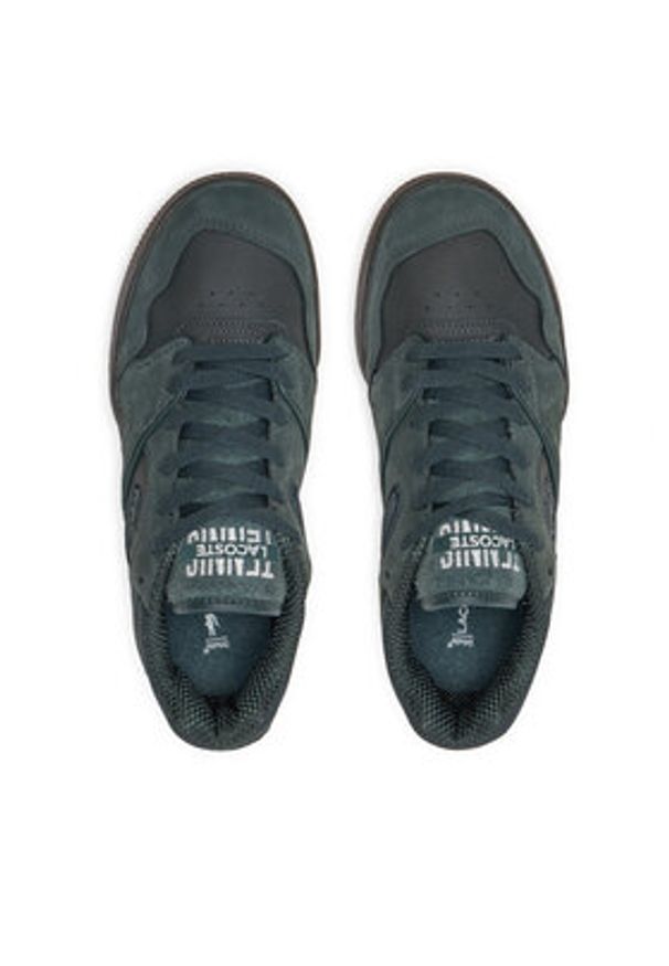 Lacoste Sneakersy 748SMA0026 Zielony. Kolor: zielony. Materiał: zamsz, skóra