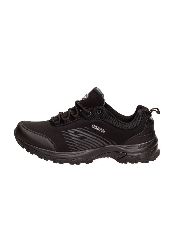 American Club - Czarne buty trekkingowe AMERICAN WT07/21 BK/BK. Kolor: czarny. Materiał: tkanina. Szerokość cholewki: normalna