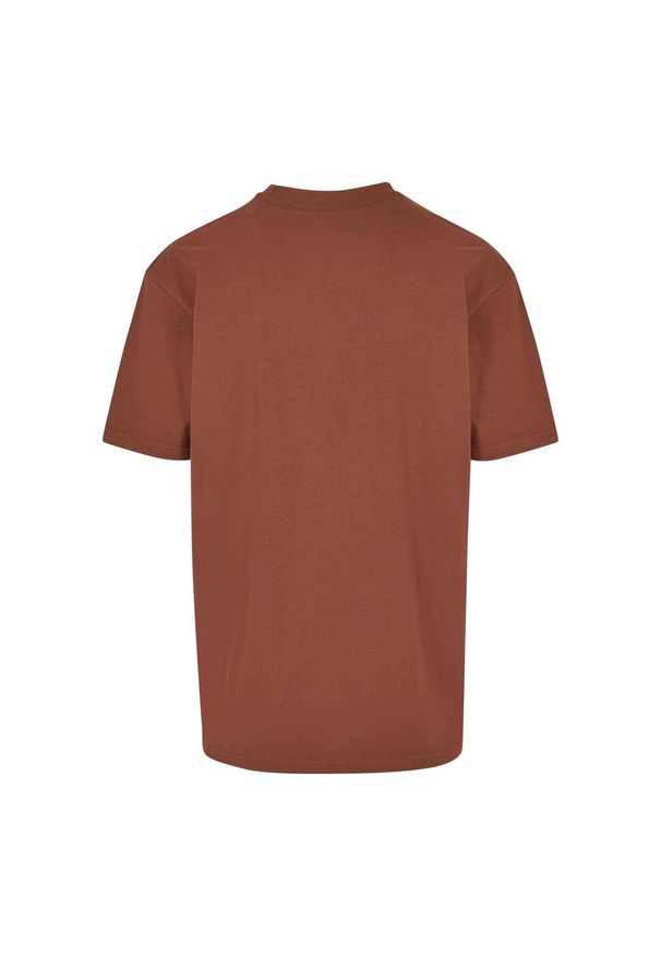 BUILD YOUR BRAND - Ponadwymiarowa Koszulka Dla Dorosłych Unisex Heavyweight. Kolor: brązowy