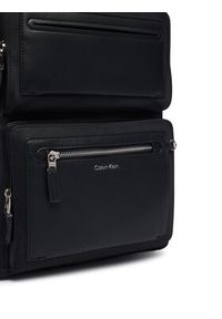 Calvin Klein Plecak Ssnl Raised Logo Double Pocket B LV04D3498G Czarny. Kolor: czarny. Materiał: skóra #3