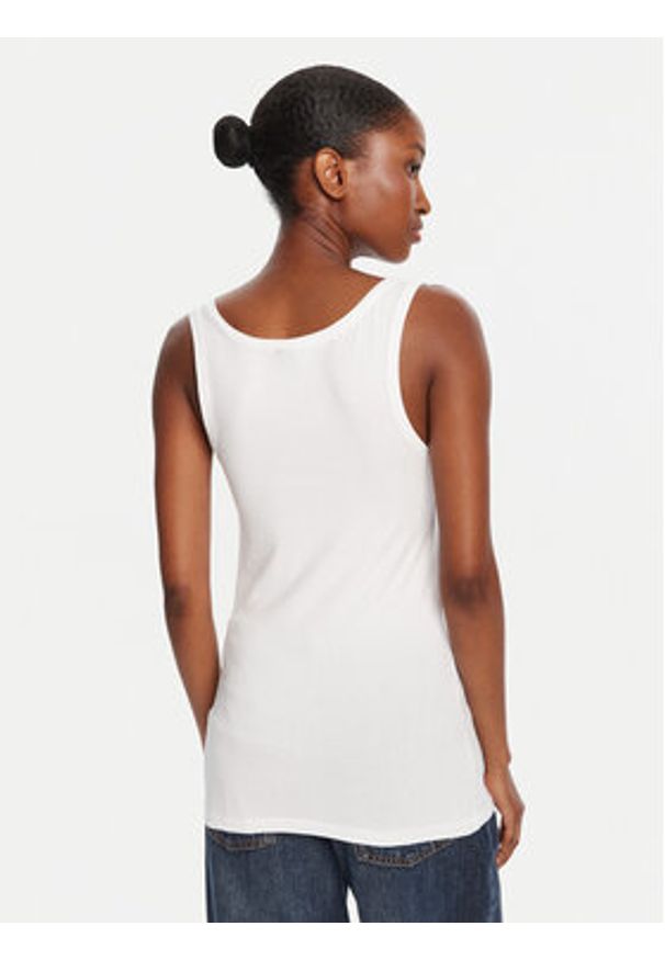 G-Star RAW - G-Star Raw Top Base D07210-3310 Biały Slim Fit. Kolor: biały. Materiał: bawełna