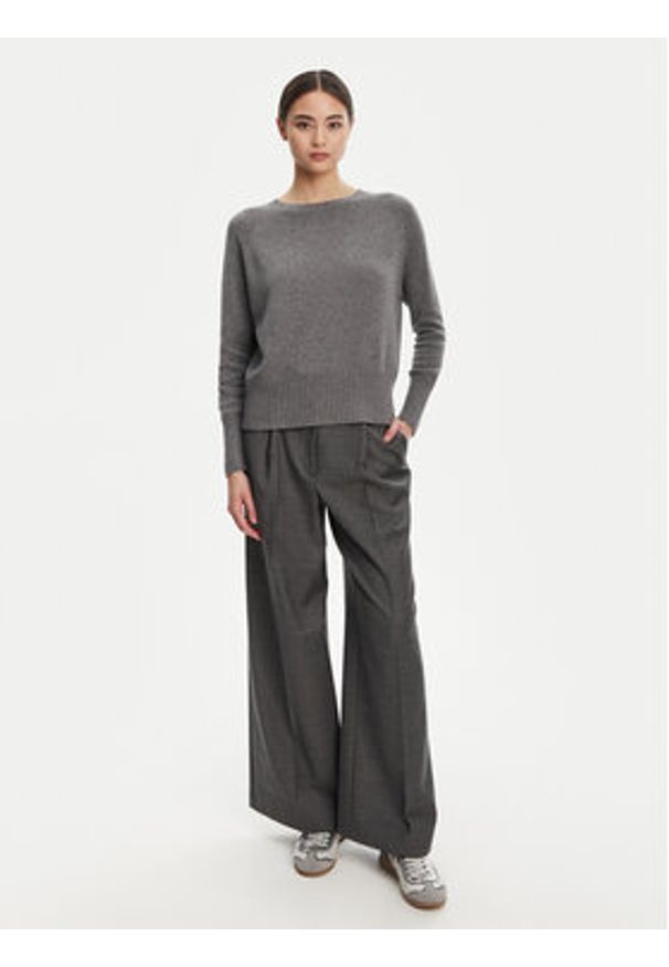 Marella Sweter Spider 2523366354 Szary Oversize. Kolor: szary. Materiał: syntetyk