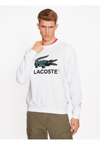 Lacoste Bluza SH1281 Biały Regular Fit. Kolor: biały. Materiał: bawełna