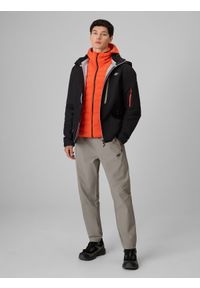 4f - 4F Spodnie trekkingowe szybkoschnące męskie - szare M. Kolor: szary. Materiał: materiał. Długość: długie. Sport: turystyka piesza #1