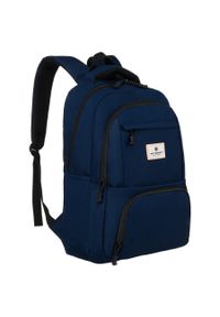 Plecak miejski Peterson PTN 77712 granatowy. Kolor: niebieski. Materiał: poliester. Styl: sportowy, casual