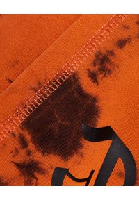 CHAOS BY MARTA BOLIGLOVA - Pomarańczowe spodnie dresowe z logo Ravon. Kolor: pomarańczowy. Materiał: dresówka. Wzór: nadruk #2
