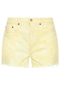 Levi's® Szorty jeansowe 501® Original 56327-0197 Żółty Regular Fit. Kolor: żółty. Materiał: jeans, bawełna #5