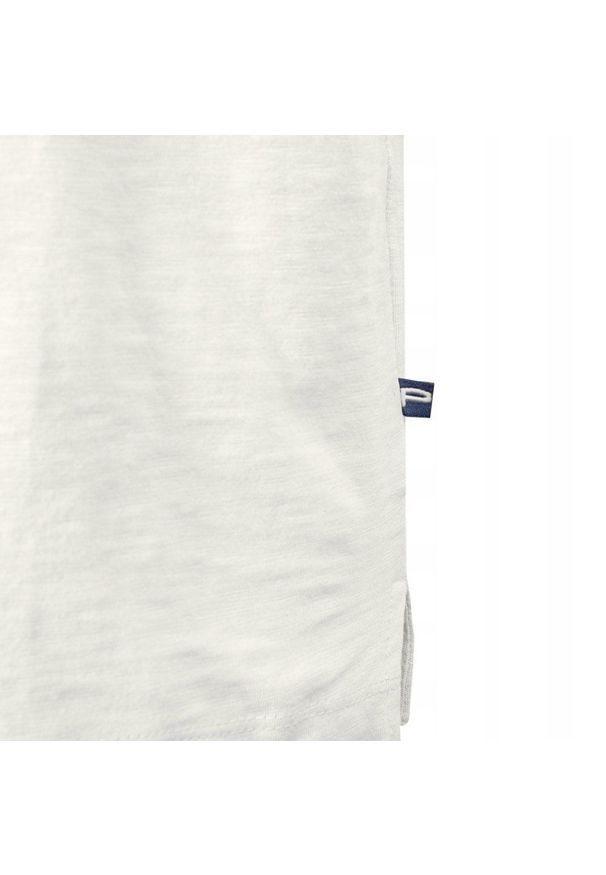 Biały Męski T-Shirt, Dekolt z Guzikami - Pako Jeans. Okazja: na co dzień. Kolor: biały. Materiał: bawełna. Styl: casual