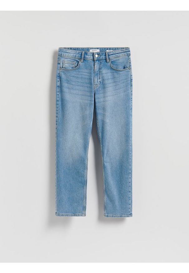 Reserved - Jeansy straight fit - niebieski. Kolor: niebieski