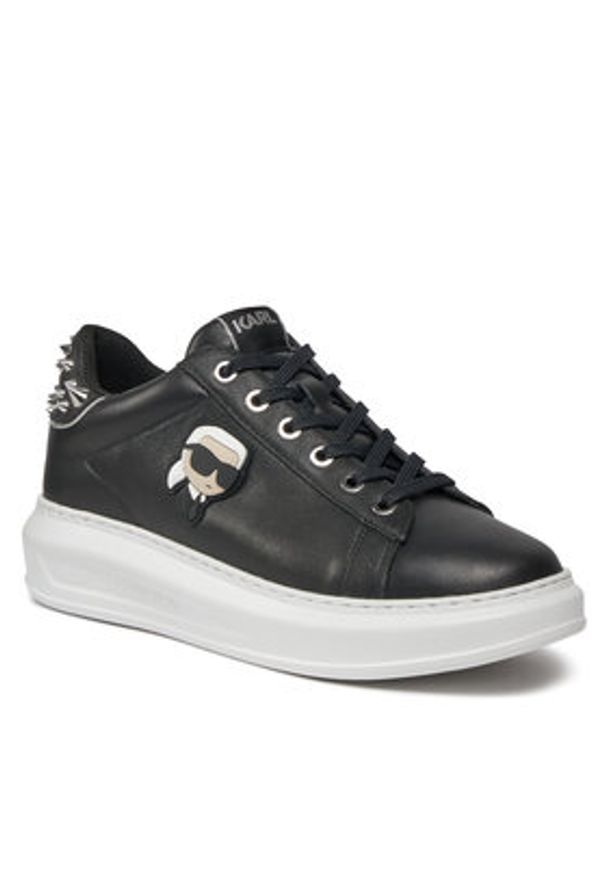 Karl Lagerfeld - KARL LAGERFELD Sneakersy KL62529N Czarny. Kolor: czarny. Materiał: skóra