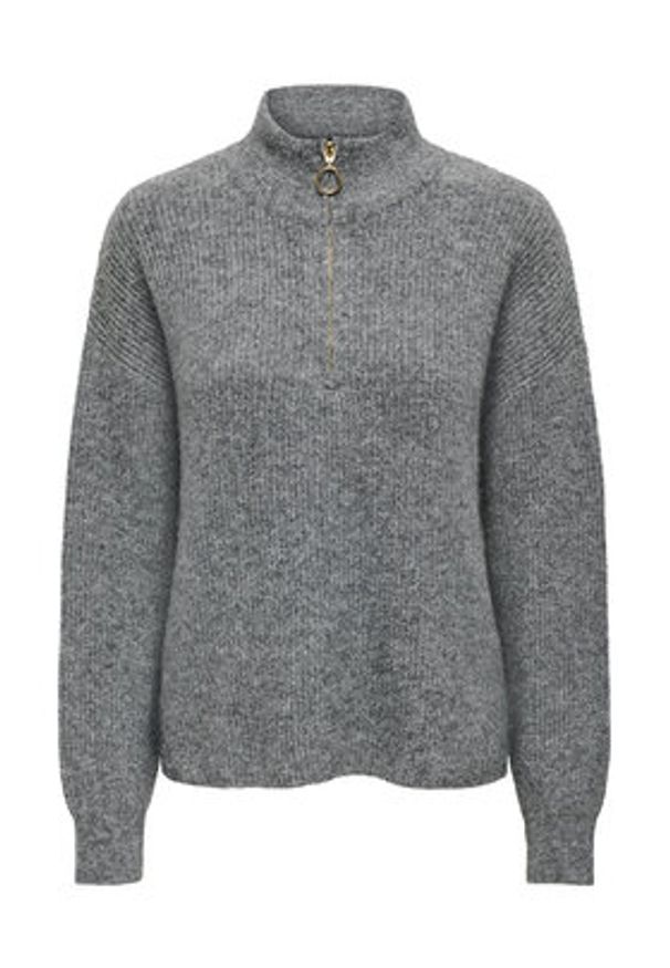 only - ONLY Sweter Tokyo 15317865 Szary Standard Fit. Kolor: szary. Materiał: syntetyk