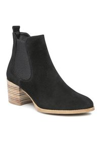 Botki Tamaris - 1-25342-20 Black 001. Kolor: czarny. Materiał: zamsz, materiał, skóra #1