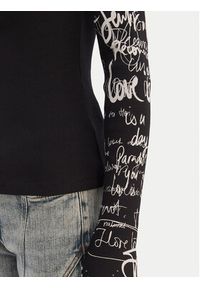 Desigual Bluzka 26SWTK18 Czarny Slim Fit. Kolor: czarny. Materiał: bawełna #2