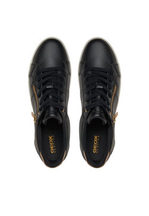 Geox Sneakersy D Blomiee D366HE 054AJ C9258 Czarny. Kolor: czarny. Materiał: skóra