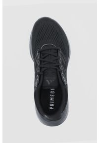 Adidas - adidas Buty EQ21 Run kolor czarny. Nosek buta: okrągły. Zapięcie: sznurówki. Kolor: czarny. Materiał: materiał, guma. Sport: bieganie