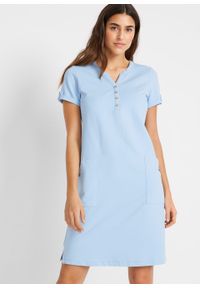 Sukienka shirtowa w optyce dżinsowej bonprix jasnoniebieski. Kolor: fioletowy #2