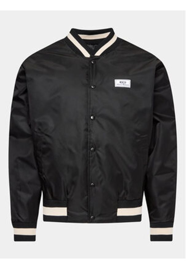 Mercer Amsterdam Kurtka bomber Unisex Re-Varsity MEAP231010 Czarny Regular Fit. Kolor: czarny. Materiał: syntetyk