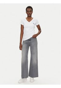 Karl Lagerfeld Jeans T-Shirt A2W17097 Biały Regular Fit. Kolor: biały. Materiał: bawełna