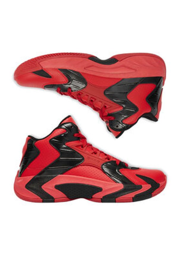 Shaq - SHAQ Sneakersy EO-DEVASTATOR 2.0 AQ95042M-RB Czerwony. Kolor: czerwony. Materiał: skóra