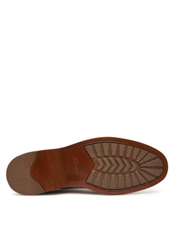 Clarks Półbuty Aldwin Lace 26186449 Szary. Kolor: szary. Materiał: skóra, zamsz