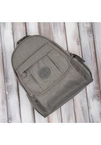 BAG STREET - Plecak damski szary Bag Street SP-10-GR. Kolor: szary. Materiał: materiał. Styl: street #1