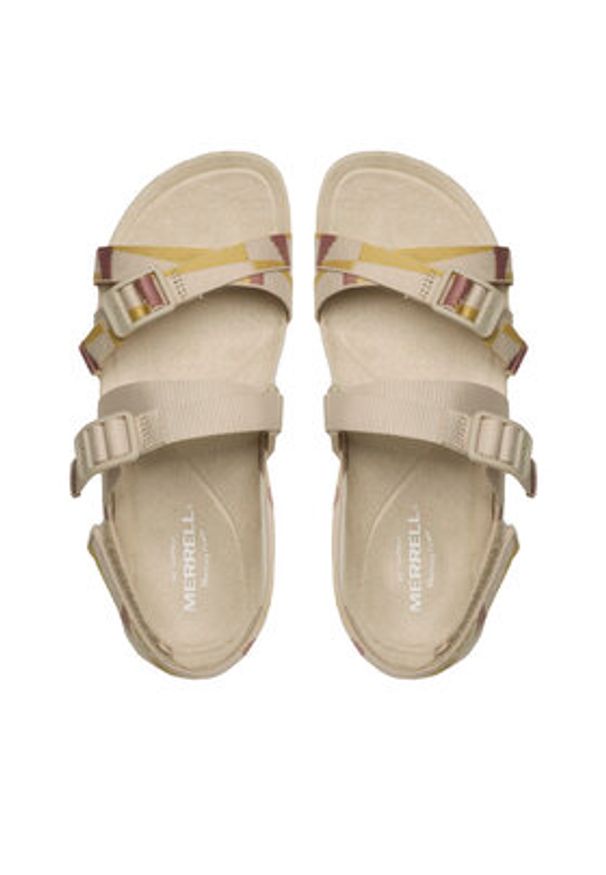 Merrell Sandały District 3 Backstrap Web J005434 Beżowy. Kolor: beżowy. Materiał: syntetyk