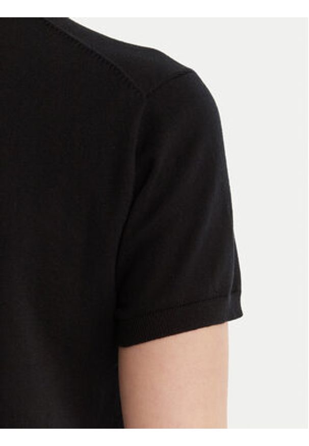 Polo Ralph Lauren T-Shirt 211971872005 Czarny Slim Fit. Typ kołnierza: polo. Kolor: czarny. Materiał: bawełna