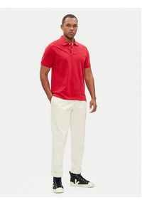 Pepe Jeans Polo Essential PM542298 Czerwony Regular Fit. Typ kołnierza: polo. Kolor: czerwony. Materiał: bawełna #5