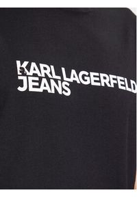 Karl Lagerfeld Jeans T-Shirt 235D1707 Czarny Regular Fit. Kolor: czarny. Materiał: bawełna