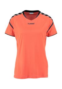 Hummel - Koszulka sportowa damska T-shirtAuthentic Charge S/S Poly Jersey Woman. Kolor: czarny, pomarańczowy, wielokolorowy. Materiał: jersey