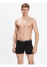 Lacoste Komplet 3 par bokserek 6H3420 Czarny Regular Fit. Kolor: czarny. Materiał: bawełna #5