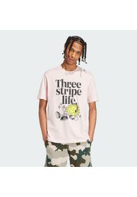Adidas - Koszulka Positivity Graphic. Kolor: różowy #1