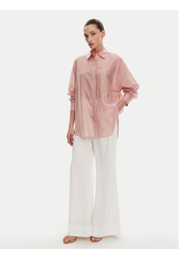 ACCESS FASHION Koszula 53-7068-104 Różowy Loose Fit. Kolor: różowy. Materiał: lyocell