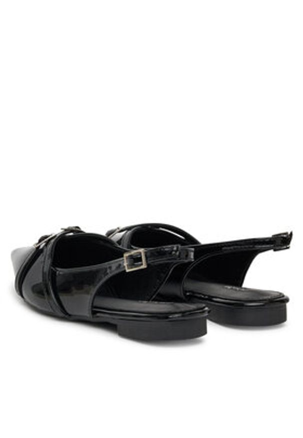 DeeZee Baleriny GAM-128 Czarny. Kolor: czarny. Materiał: skóra