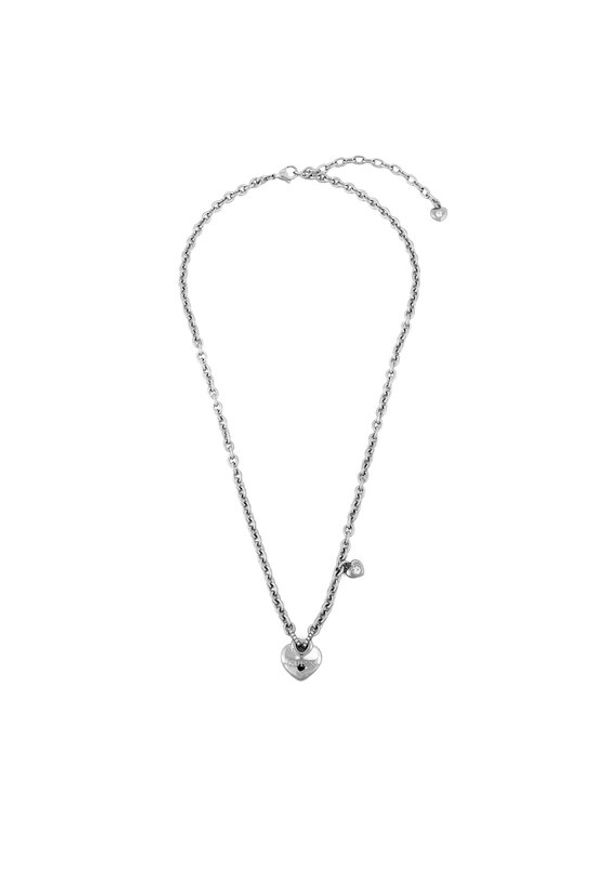 Guess Naszyjnik JUBN05 216JW Srebrny. Materiał: metalowe. Kolor: srebrny