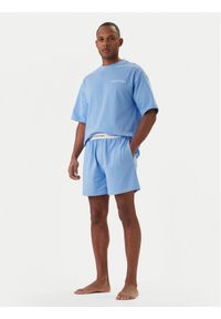 Calvin Klein Underwear Piżama LV00NM2949 Błękitny Relaxed Fit. Kolor: niebieski. Materiał: bawełna #1