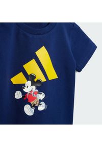 Zestaw Adidas Disney Mickey Mouse T-Shirt. Kolor: żółty, wielokolorowy, niebieski. Wzór: motyw z bajki