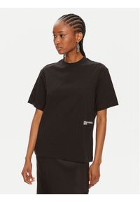 Karl Lagerfeld Jeans T-Shirt 245J1705 Czarny Regular Fit. Kolor: czarny. Materiał: bawełna