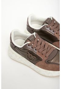 Pinko - Sneakersy damskie skórzane Gem 07 PINKO. Materiał: skóra #3