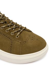 Liu Jo Sneakersy 7B6003 PX002 Khaki. Kolor: brązowy. Materiał: skóra, zamsz #3