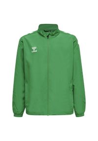 Kurtka do piłki ręcznej dla dzieci Hummel Micro Zip. Kolor: zielony. Sport: piłka ręczna