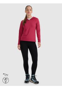 4f - 4F Bluza trekkingowa regular szybkoschnąca damska - różowa XL. Kolor: różowy. Materiał: tkanina, materiał #2