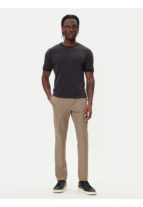 BOSS T-Shirt H-Thompson 06 50549602 Czarny Regular Fit. Kolor: czarny. Materiał: bawełna