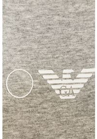Emporio Armani Underwear - Emporio Armani - T-shirt. Okazja: na co dzień. Kolor: szary. Materiał: dzianina. Wzór: nadruk. Styl: casual #5