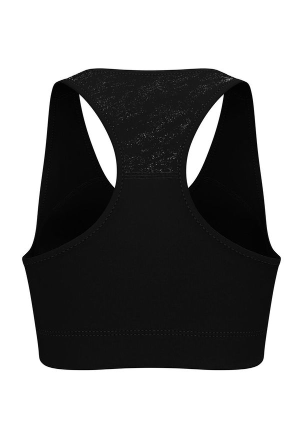 Biustonosz sportowy Odlo Bralette ESSENTIAL PRINT. Kolor: czarny. Wzór: nadruk
