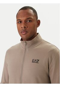 EA7 Emporio Armani Dres 8NPV60 PJVRZ Beżowy Regular Fit. Kolor: beżowy. Materiał: bawełna #3