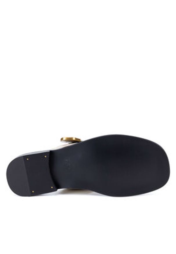 Badura Klapki LOTUS-118261 Biały. Kolor: biały. Materiał: skóra