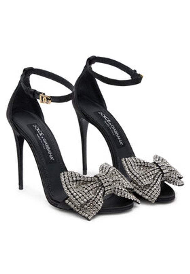DOLCE & GABBANA - Dolce&Gabbana Sandały CR1793 A9S43 Czarny. Kolor: czarny. Materiał: materiał